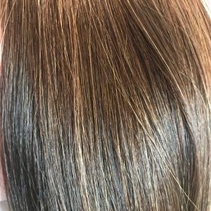 Hair weave weft sewn glue in hair extensions 18 in